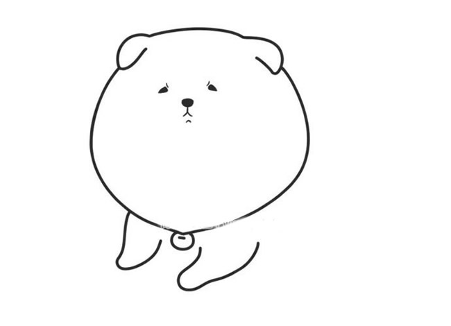 小狗简笔画步骤图片