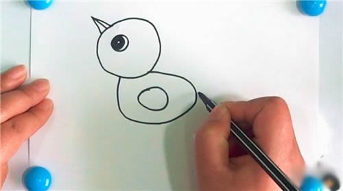 怎样画小鸡简笔画图片