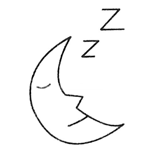 月亮简笔画画法