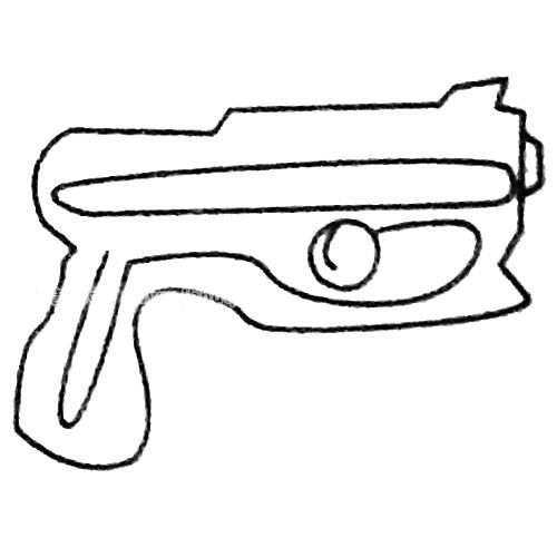 玩具手枪简笔画大全及画法步骤