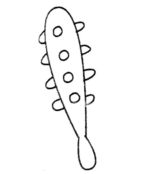 狼牙棒简笔画大全及画法步骤图片