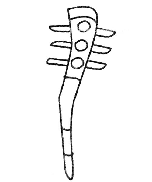 狼牙棒简笔画大全及画法步骤图片
