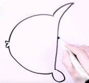 简笔画热带鱼的画法
