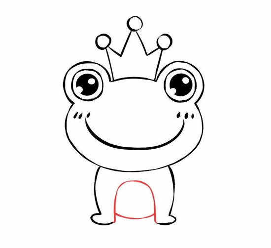 青蛙王子简笔画图片