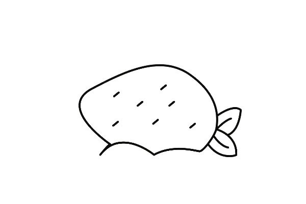 简笔画草莓蛋糕的画法步骤图解