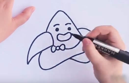 卡通粽子简笔画图片