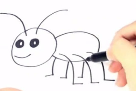 小蚂蚁简笔画怎么画4 小蚂蚁简笔画怎么画4