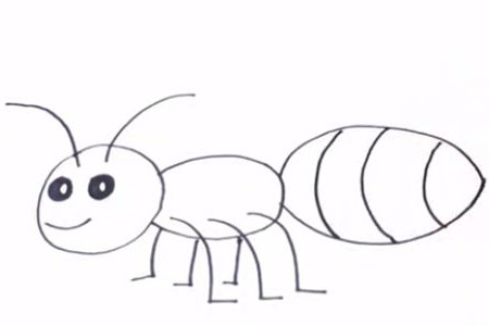 小蚂蚁简笔画怎么画6 小蚂蚁简笔画怎么画6