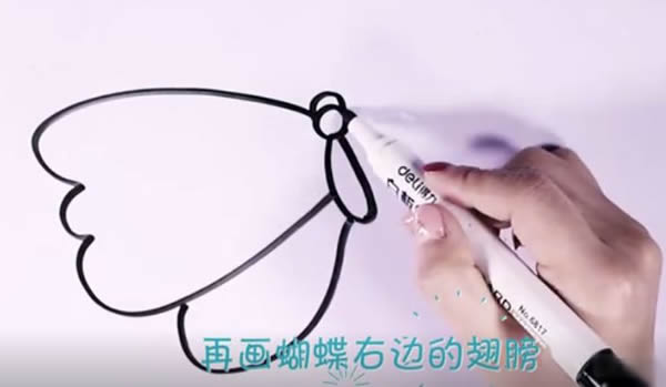 蝴蝶简笔画