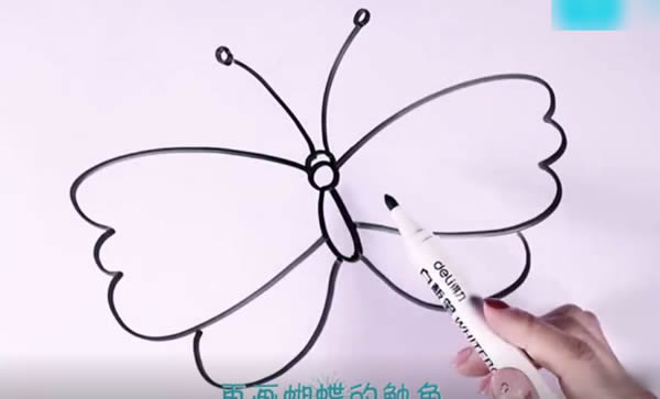 蝴蝶简笔画