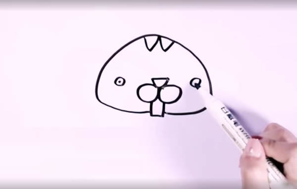 可爱小松鼠简笔画