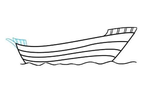海盗船的画法简笔画