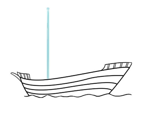 海盗船的画法简笔画
