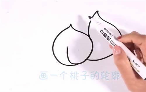 蟠桃简笔画步骤图解