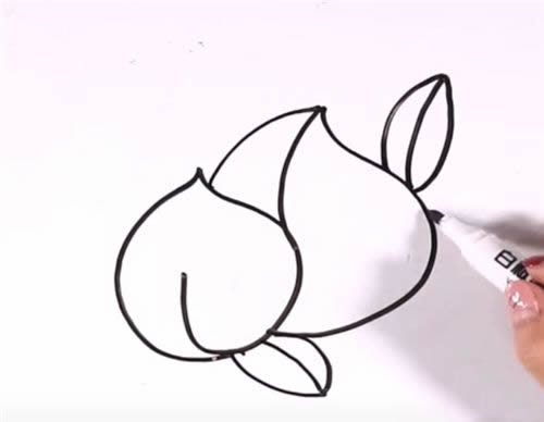 蟠桃简笔画步骤图解