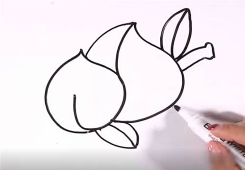 蟠桃简笔画步骤图解