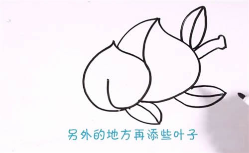 蟠桃简笔画步骤图解