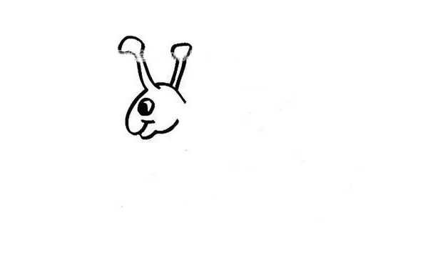 蜗牛简笔画的画法