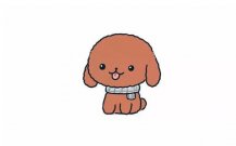 卡通泰迪犬简笔画步骤图解教程