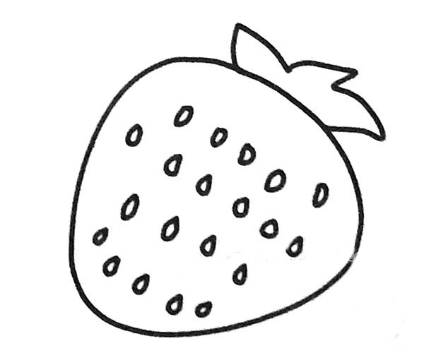 草莓简笔画图片5