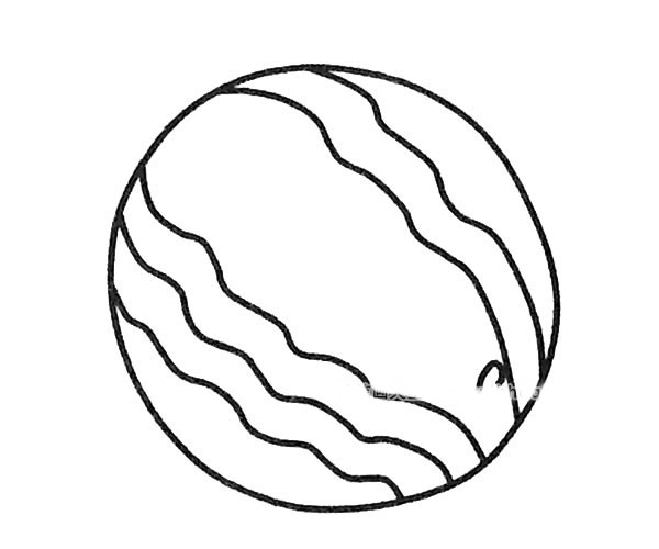 超简单的西瓜简笔画图片大全1