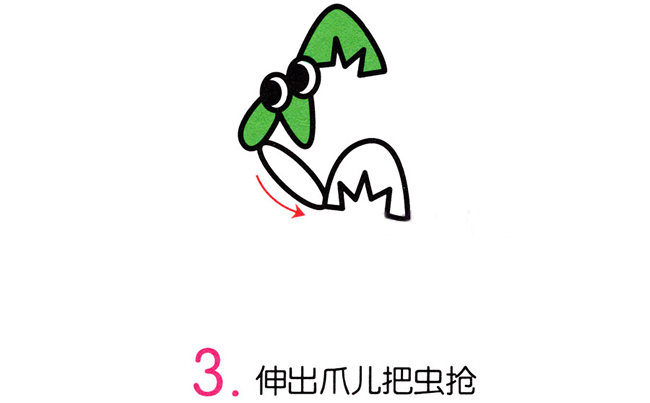 螳螂简笔画步骤图片