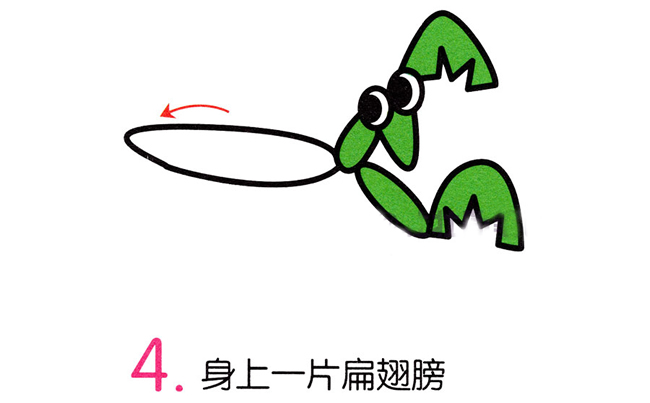 螳螂简笔画步骤图片