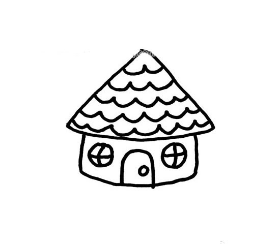 简单的小房子简笔画3