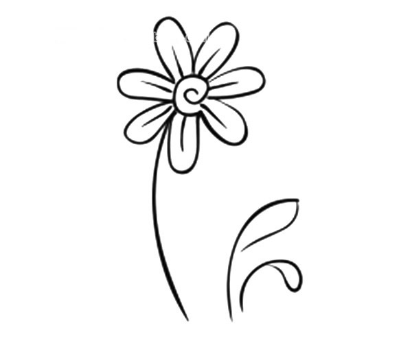 一组漂亮的小花简笔画