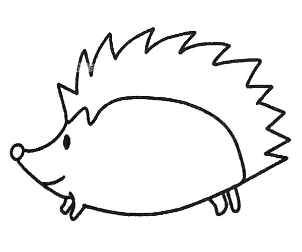 儿童刺猬简笔画步骤教程 刺猬的简单画法