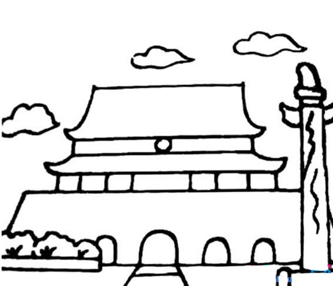 天安门简笔画图片
