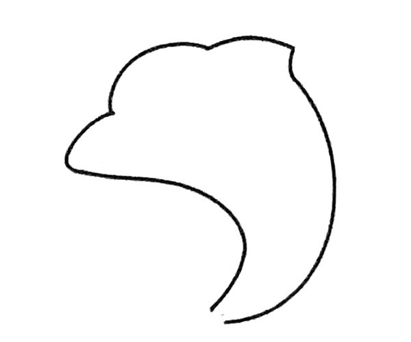 可爱的海豚简笔画步骤图解