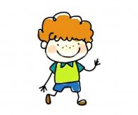 3款卡通小男孩简笔画彩色图片