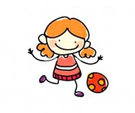 4款卡通小女孩简笔画彩色图片