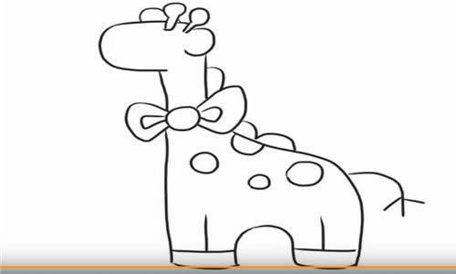 长颈鹿简笔画