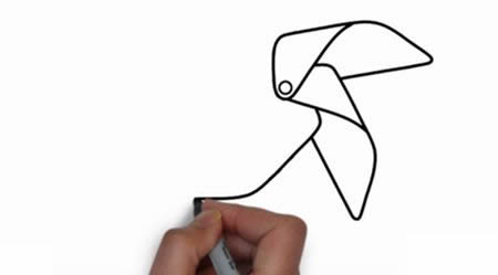 风车简笔画步骤图教程