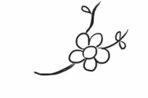 梅花简笔画步骤图解教程