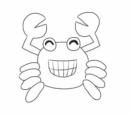 螃蟹简笔画