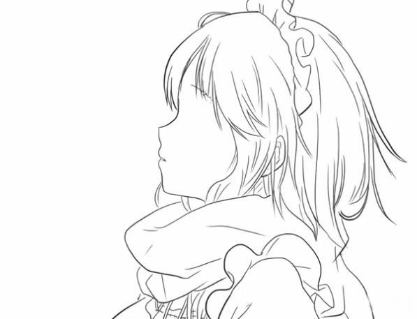 动漫少女简笔画的画法步骤教程 画漫画少女怎么画简笔画