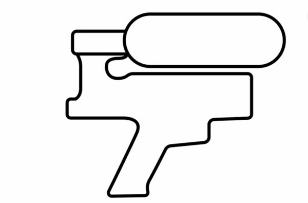 玩具水枪简笔画