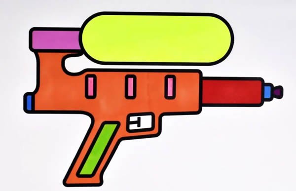 玩具水枪简笔画