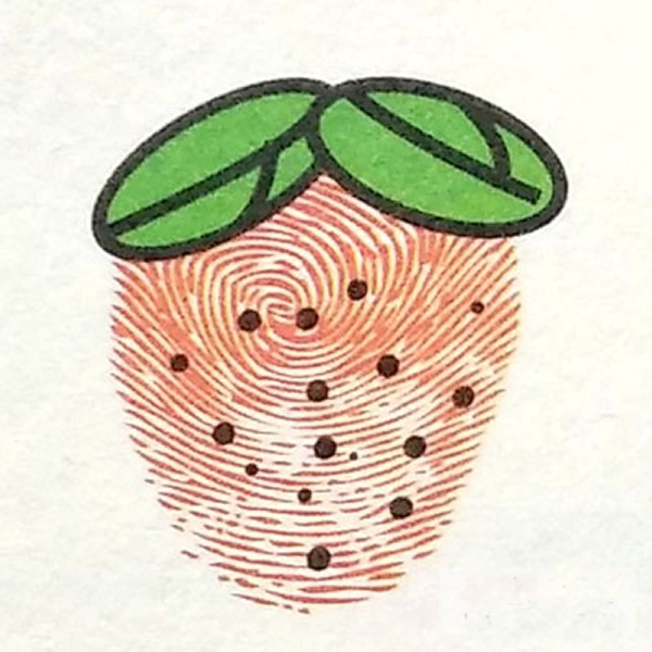 草莓指印画教程 儿童画草莓创意画