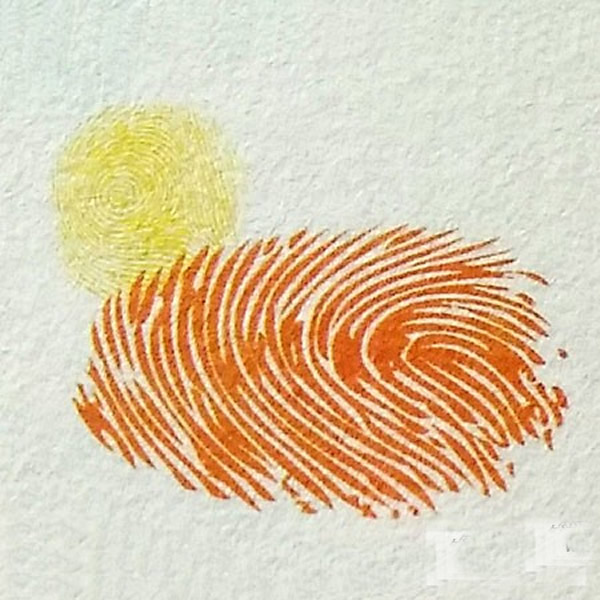 小鸭子指印画教程 鸭子怎么画最简单画法/手指画图片