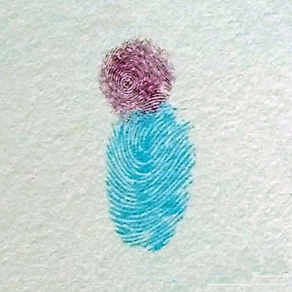 啄木鸟指印画画法步骤 小班美术手指印画/手指画图片