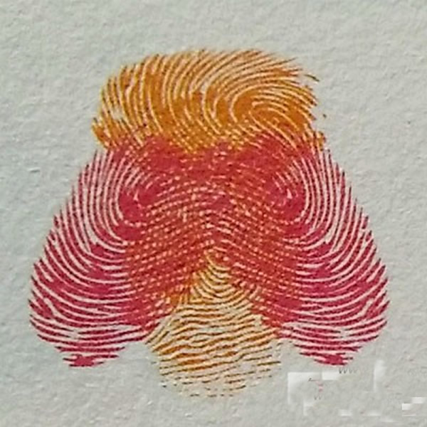 蝉指印画教程 简笔蝉怎么画的图片教程/手指画图片