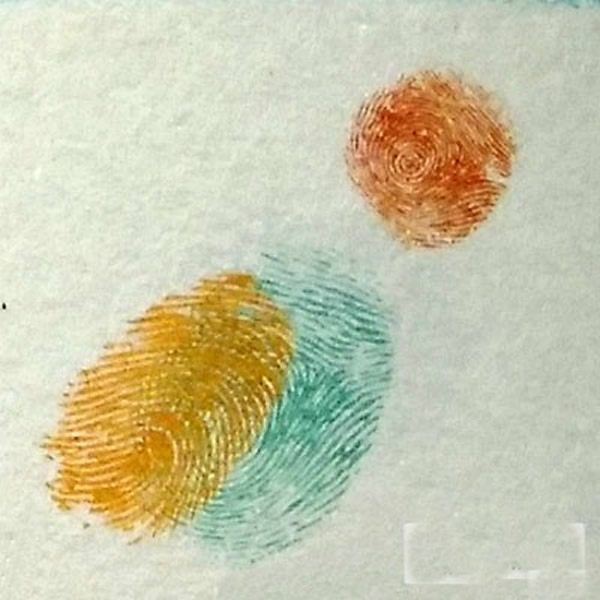 鸽子指印画教程 怎么画鸽子好看又简单/手指画图片
