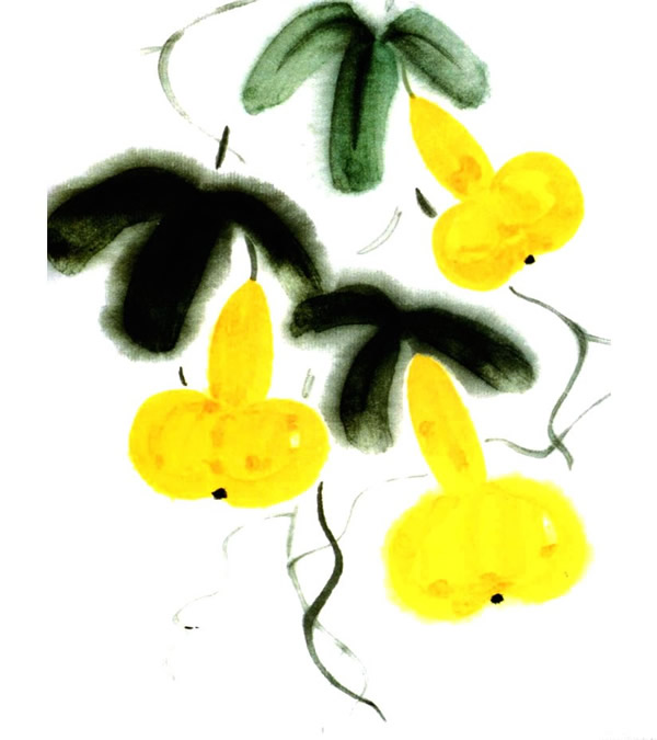 儿童画葫芦图片 葫芦的画法儿童画图片