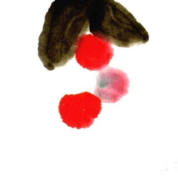 国画荔枝的画法步骤 荔枝儿童画简单