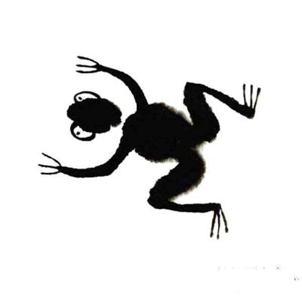 儿童中国画青蛙教程 国画图片简单儿童教程