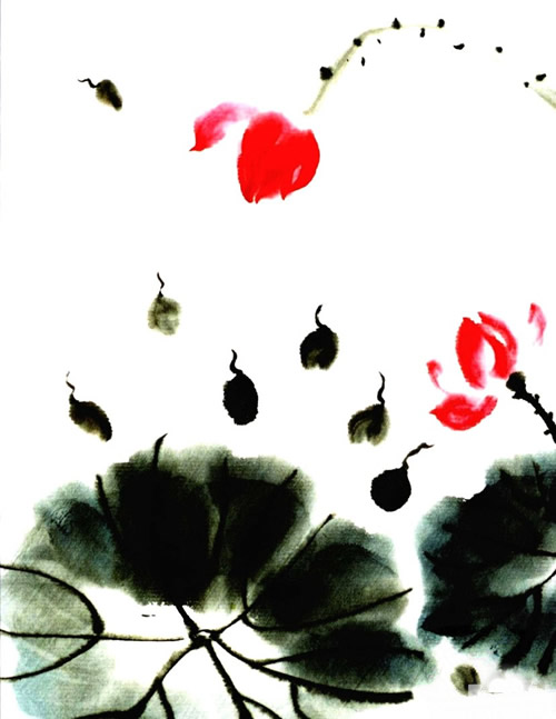 小蝌蚪儿童国画 小蝌蚪的水墨画怎样画